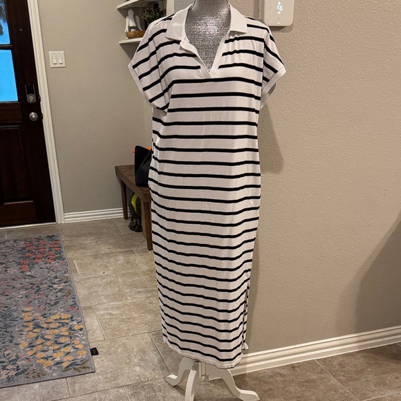 Merokeety Dresses & Skirts - Striped Black and White‎ Maxi Dress